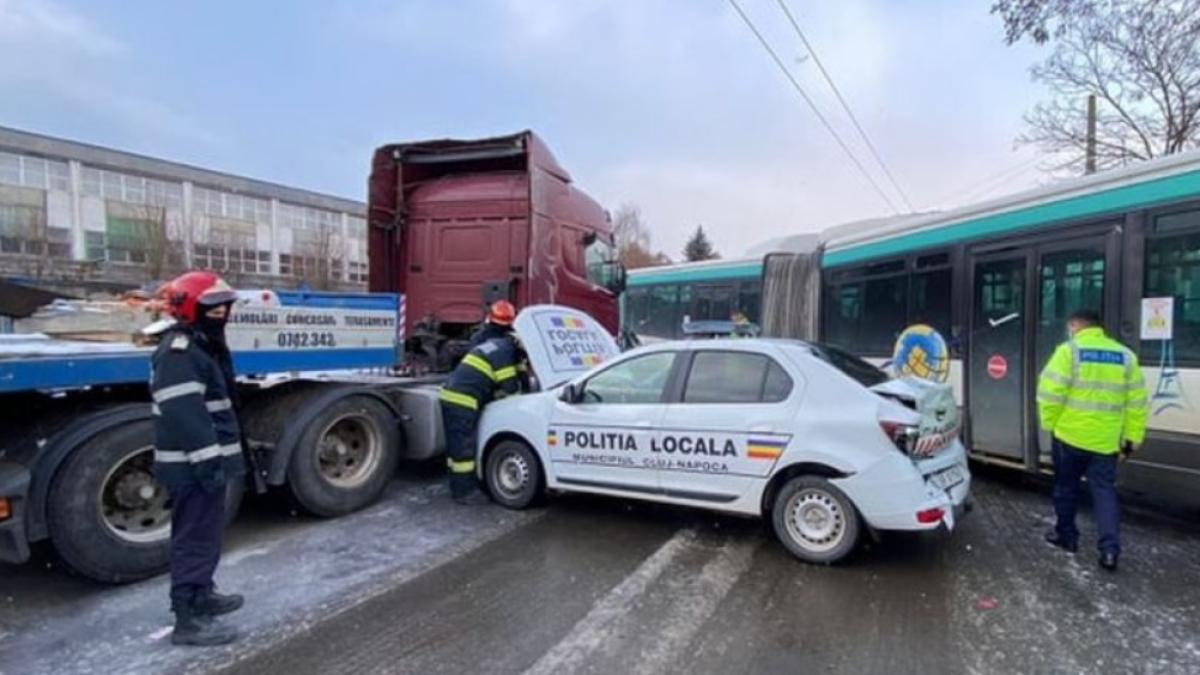 accident-cluj-masina-politie-locala