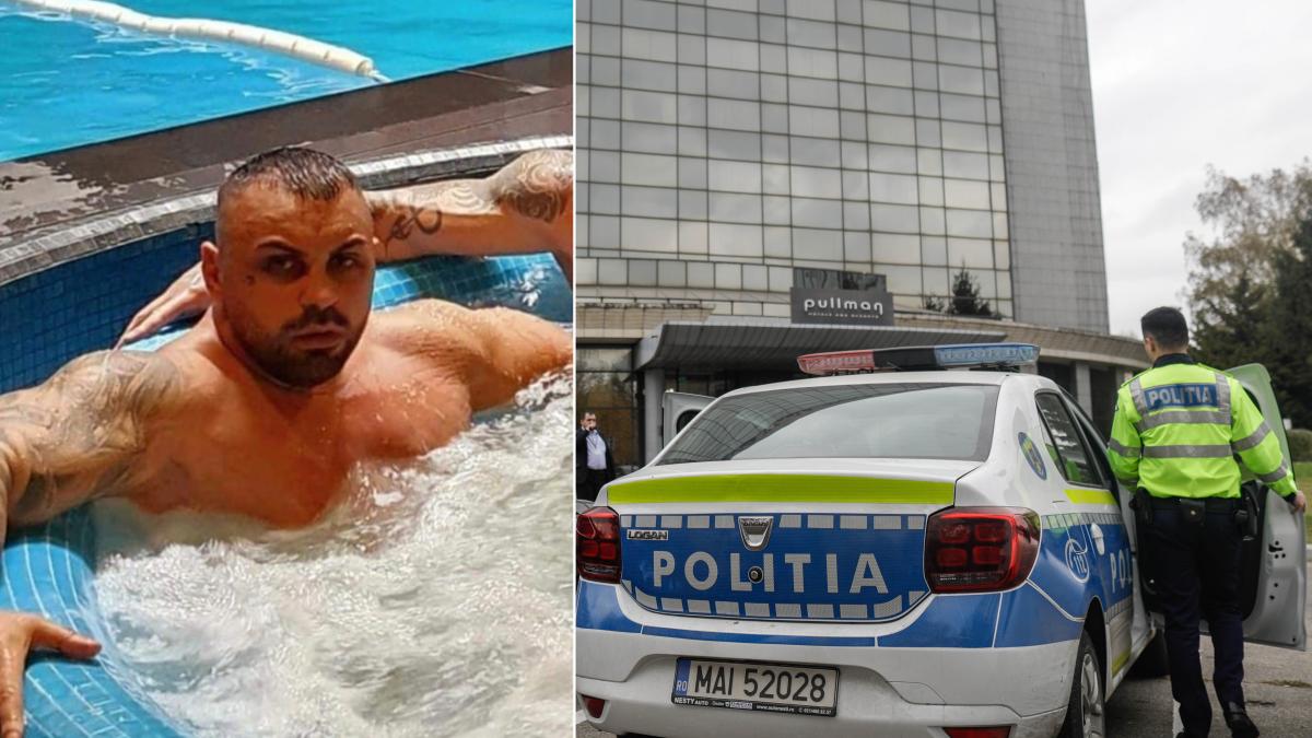 masina-de-politie-in-fata-hotelului