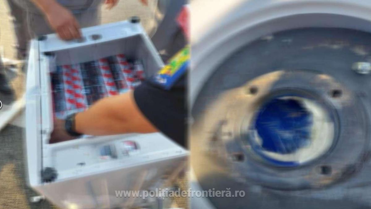 masina-unui-bulgar--verificata-la-intrarea-in-tara--soferul-isi-facuse-o-ascunzatoare-intr-o-masina-de-spalat