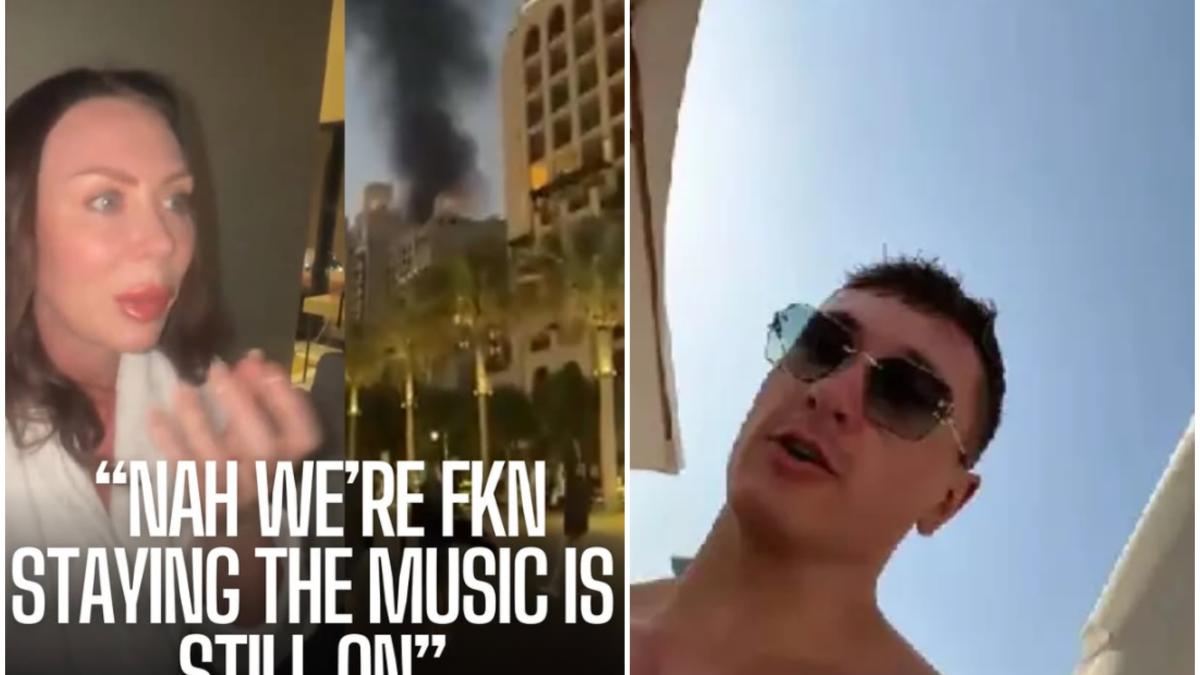 dubai filmare rachete si drone