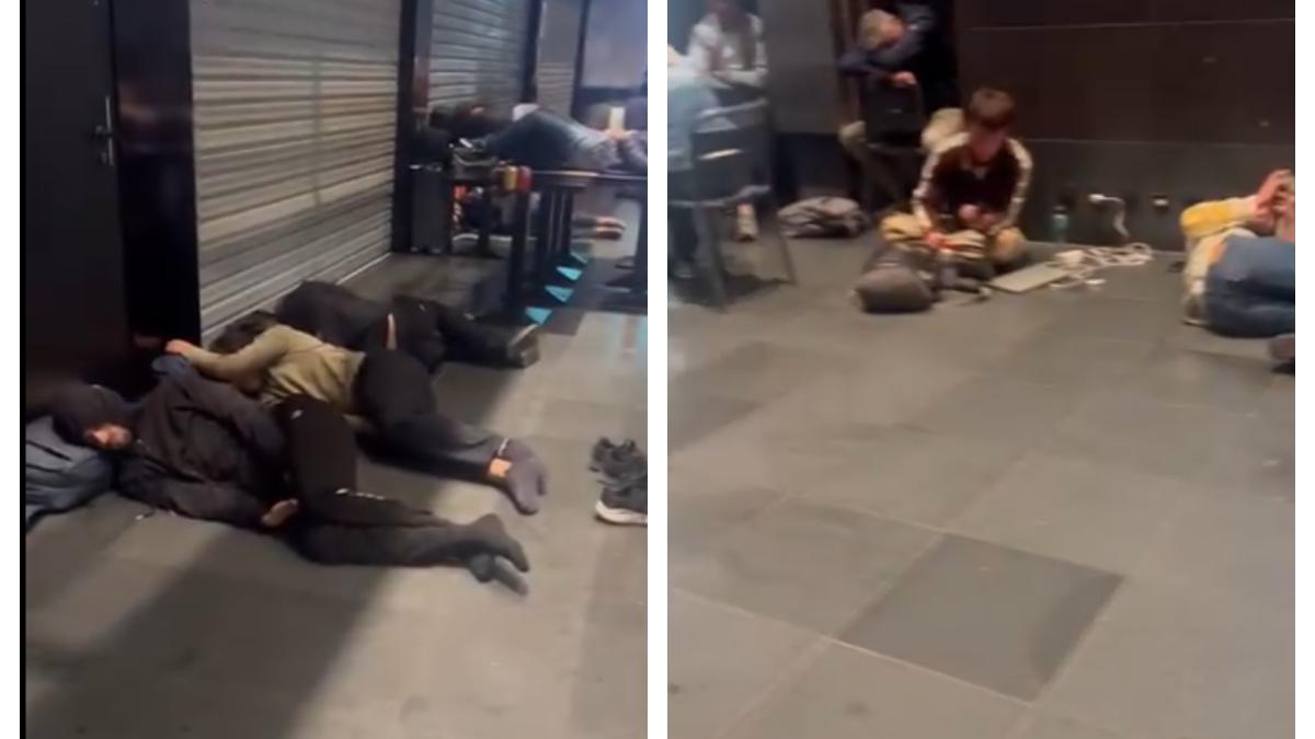 aeroport greva oameni pe jos