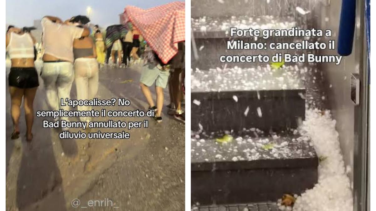Zeci de spectatori răniți la un concert din Italia. Grindina de dimensiuni mari i-a lovit pe participanți 