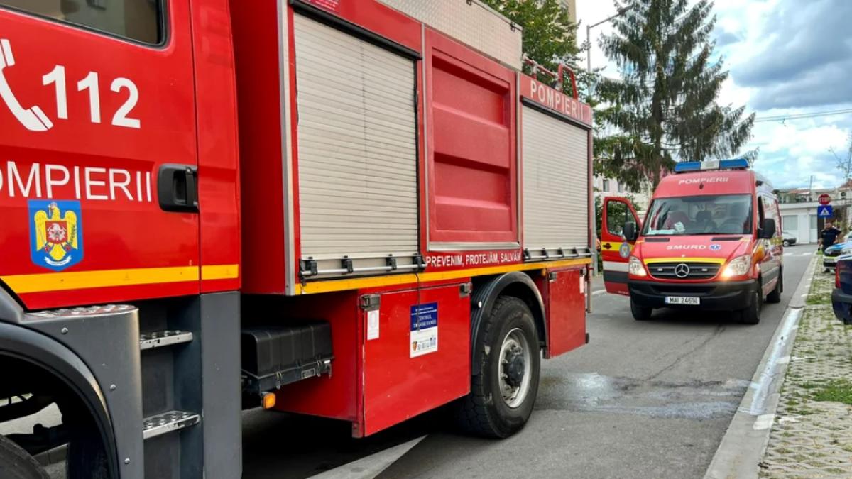 pompieri romania incendiu