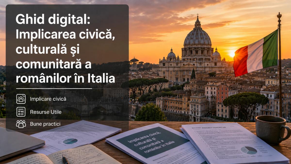 Ghid digital Implicarea civică, culturală și comunitară a românilor în Italia