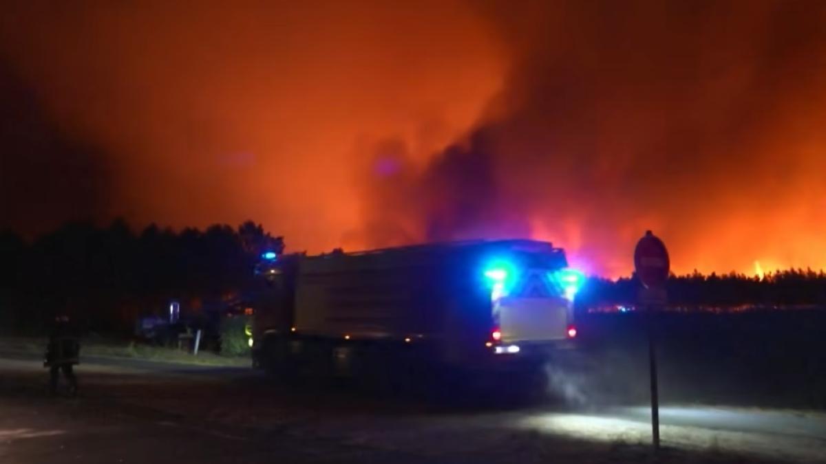 incendii in sudul Frantei - Gironde
