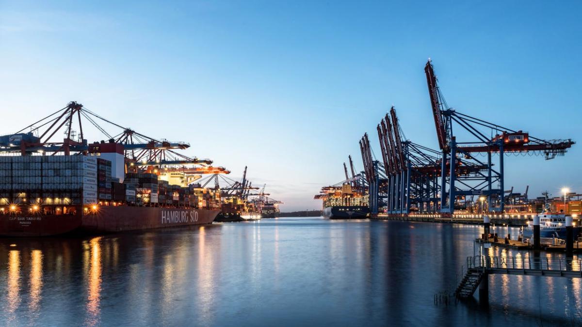 portul din Hamburg