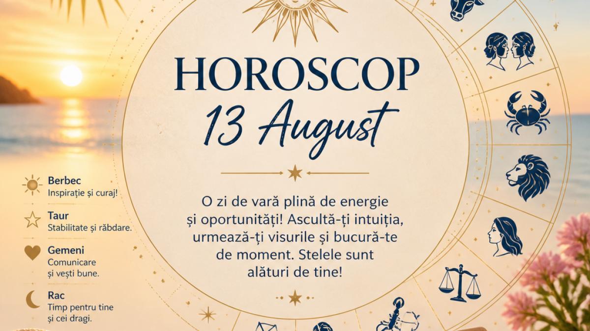 Horoscop 13 august 2026