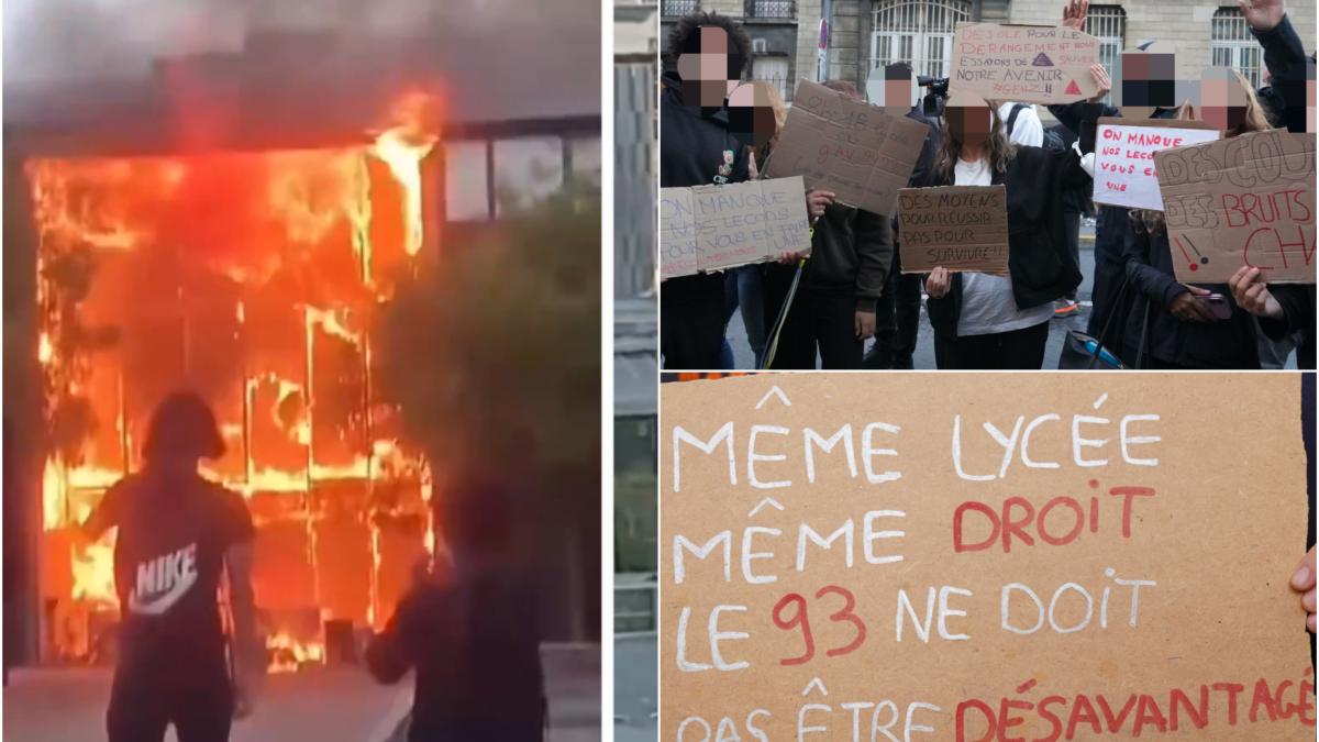 proteste violente scoli franta 1 octombrie