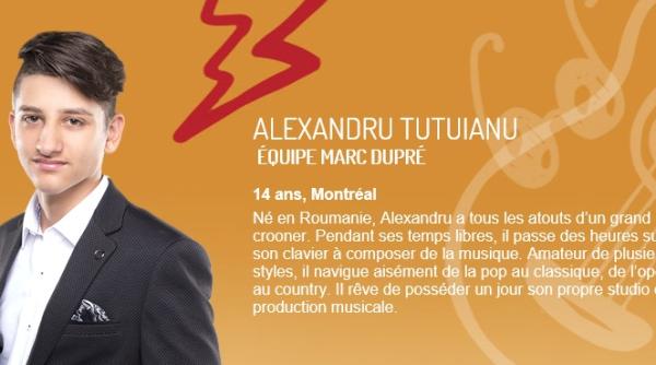 Alexandru Țuțuianu cucerește Vocea Canadei!