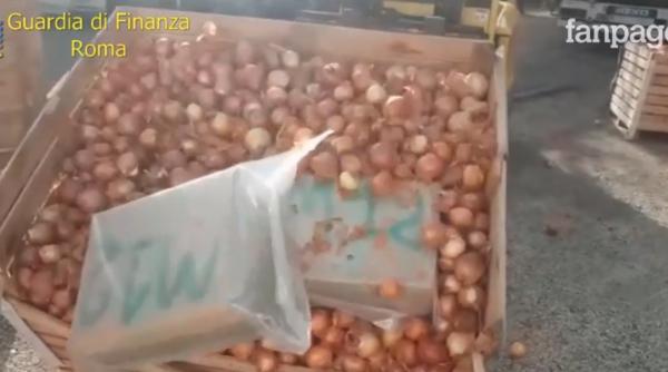 Români arestați în Italia. Droguri de un milion de euro în camionul cu ceapă
