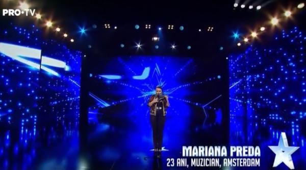 ROMÂNII AU TALENT 2018. Mariana Preda, din Amsterdam, moment fabulos - VIDEO