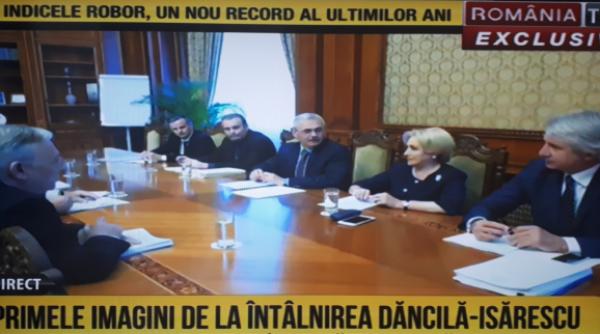 Viorica Dăncilă și Mugur Isărescu, în biroul lui Liviu Dragnea.Prezență controversată 
