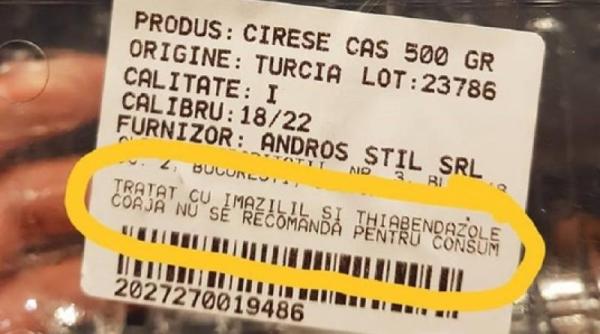 Cireşe toxice vândute în România