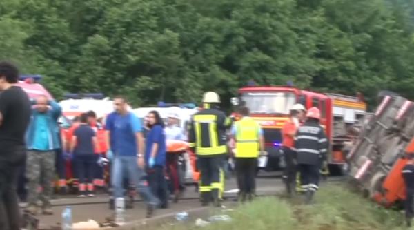 Accident Bulgaria: Autocar românesc cu 48 de persoane, implicat 