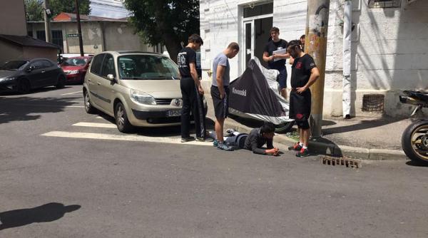 Un hoț venit din Spania a vrut să spargă o masină de lângă un centru de autoapărare