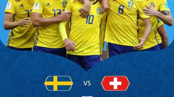 Suedia-Elveţia, rezultat final la Mondialul din Rusia 2018