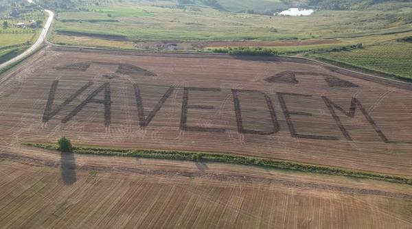 Încă un mesaj anti-PSD pe câmp. Ce au scris clujenii 