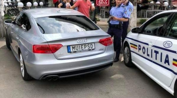 Plăcuțe înmatriculare. Șoferul român nu mai poate lucra după decizia poliției