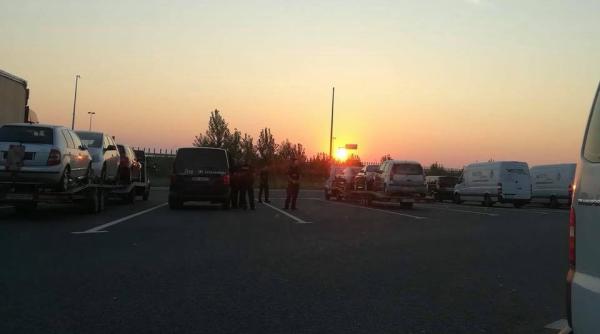 Protest 10 august. Jandarmii, fotografiați la graniță: "Stau la intimidare"