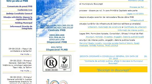 Mesajul M˙˙e PSD a apărut pe site-ul Primăriei București . FOTO