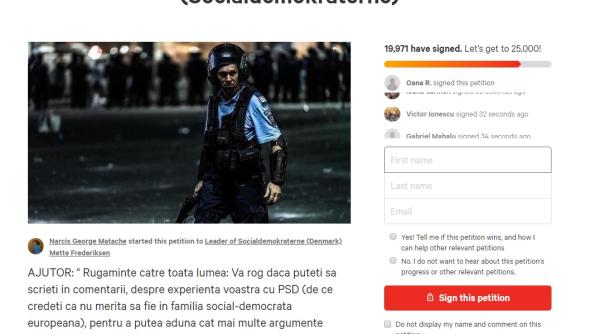 Petiție pentru excluderea PSD din Partidul Socialist European, semnată de zeci de mii de oameni 