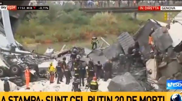 Pod prăbuşit în Italia