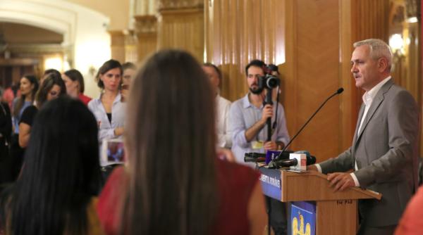 Dragnea a plecat din conferință după o ceartă cu o jurnalistă: Doamne ferește, nu mă așteptam