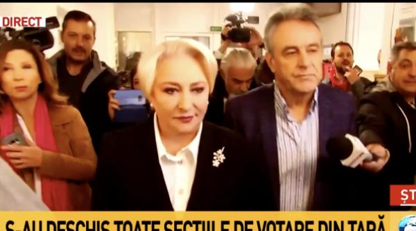 Viorica Dăncilă votează: Consider că consultarea populației este esența democrației