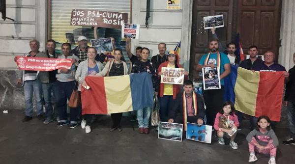 Românii au PROTESTAT în toată Europa. Au strigat la unison „JOS Dragnea!”