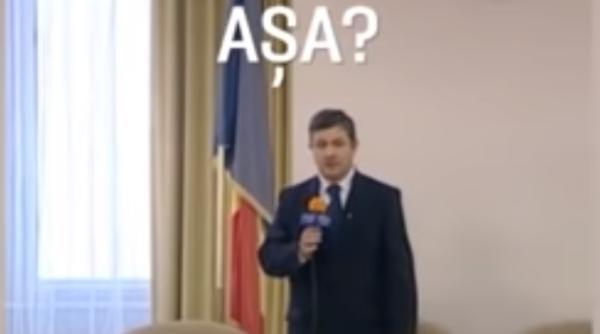 Hohote de râs. Florin Iordache acum 14 ani, discurs într-o sală goală. Video