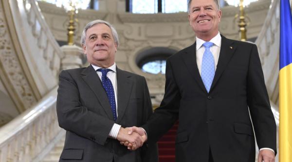 Tajani, către Iohannis: Aveți un rol foarte important pentru noi