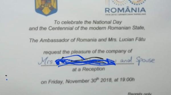 Diaspora, revoltată. Incredibil. Cum arată invitația semnată de un ambasador român: "Citiți și vă minunați"