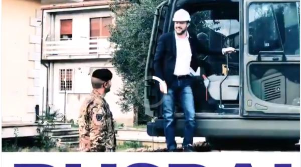 Italia. Salvini face SHOW la volanul unui BULDOZER. IMAGINI VIRALE