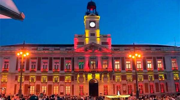 Spania. Culorile drapelului românesc, în CENTRUL Madridului