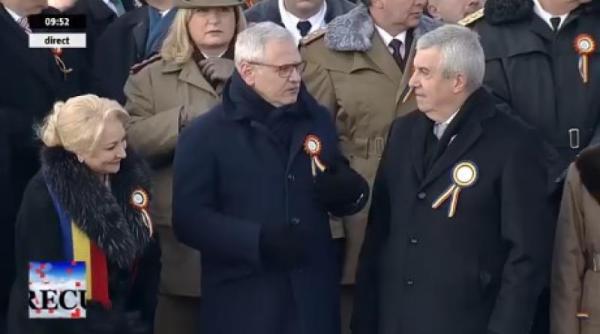  Dragnea s-a răzgândit. A venit la parada de 1 Decembrie 