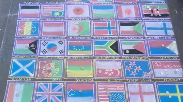 Londra. Mesaj PUTERNIC lângă steagul României. FOTO VIRAL