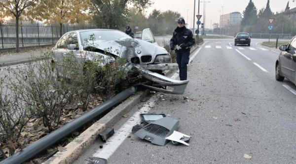 Italia. Român, protagonistul unui accident spectaculos