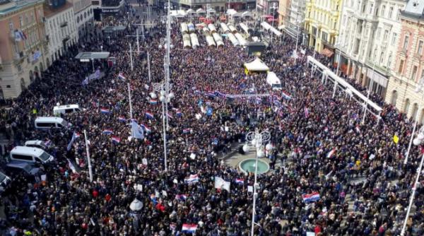 Croația.Vârsta de pensionare, schimbată oficial. Proteste masive 