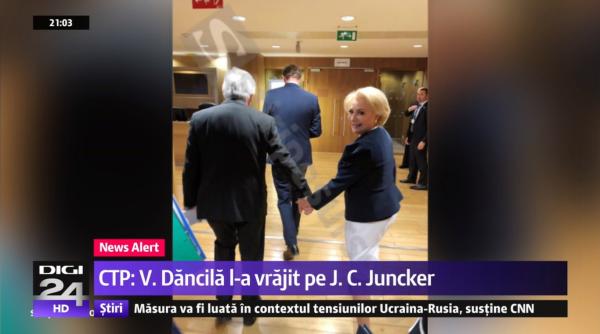 CTP despre poza cu premierul și președintele CE: „Să înţelegem că l-a rezolvat doamna Dăncilă pe domnul Juncker”