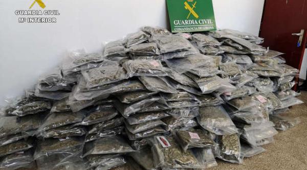 Spania. Aproape 3 tone de marijuana a fost confiscată. Români și moldoveni, arestați