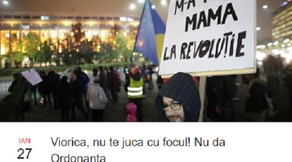 PROTEST în Piața Victoriei. ROMÂNII ies în STRADĂ: „Viorica, nu te juca cu focul! Nu da Ordonanța”