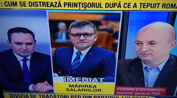 Codrin Ștefănescu, SCANDAL în direct: Ești o MUSCĂ TURBATĂ
