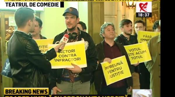 Tudor Chirilă e la PROTEST. Mesaj pentru Realitatea: Sper că vorbesc la o televiziune INDEPENDENTĂ