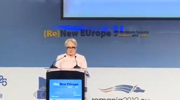 Viorica Dăncilă, discurs AMBIGUU la Summitul regiunilor și orașelor