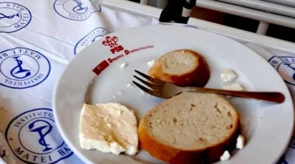 Farfurii cu sigla PSD pentru pacienții de la Institutul de boli infecțioase Matei Balș
