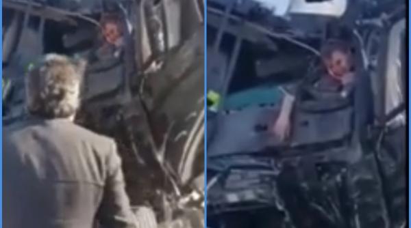 Italia. Imagini DRAMATICE cu un român strivit în cabina TIR-ului. "Ajutați-mă, ajutați-mă!"