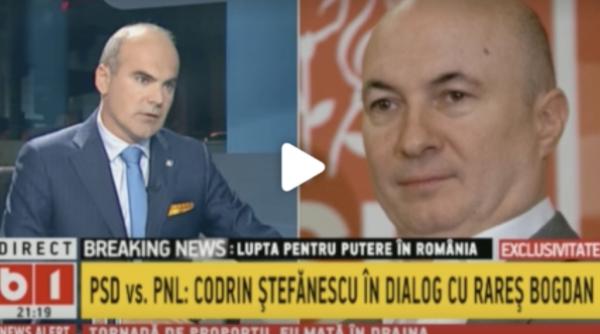 Rareș Bogdan - Codrin Ștefănescu, scandal monstru la B1 TV