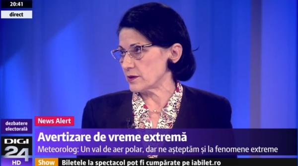 Andronescu, despre fenomenele meteo severe: „Există posibilitatea închiderii şcolilor”