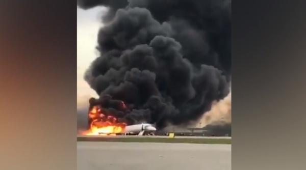 Filmul ACCIDENTULUI aviatic din Rusia în care au MURIT 41 de persoane, printre care și copii