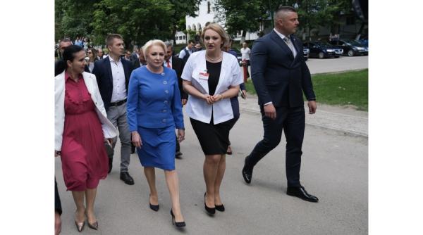 Dăncilă, la Vaslui: "Vrem să fim soluţie la problemele pe care le aveţi"